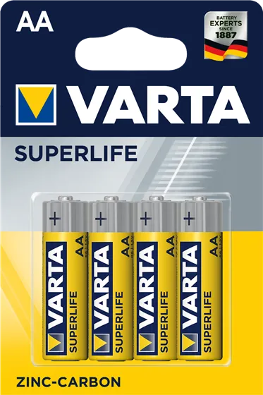 Цинкови батерии АА Varta Superlife R6