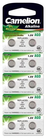 Алкални батерии AG0 - LR63 - LR521 - 379 - Camelion