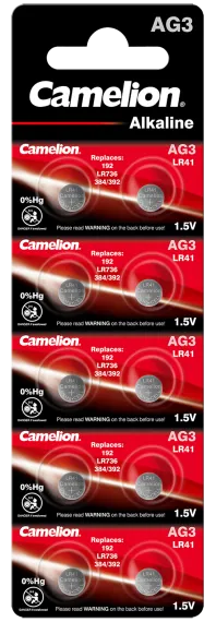 Алкални батерии AG3 - LR41 - 392 - 192 - Camelion