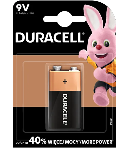 Алкална батерия 9V - Duracell Basic MN1604 9V