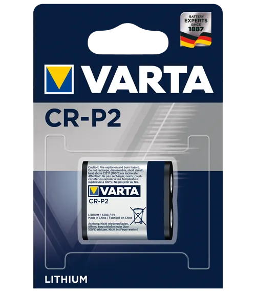 Литиева батерия CR-P2 Varta CR-P2 - DL223A - 6V