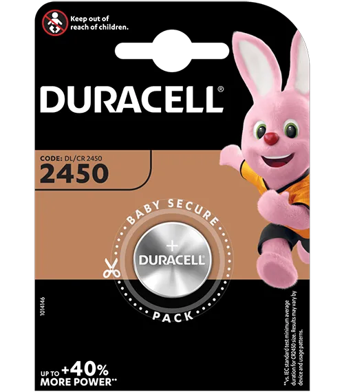 Литиева батерия CR2450 - Duracell DL2450