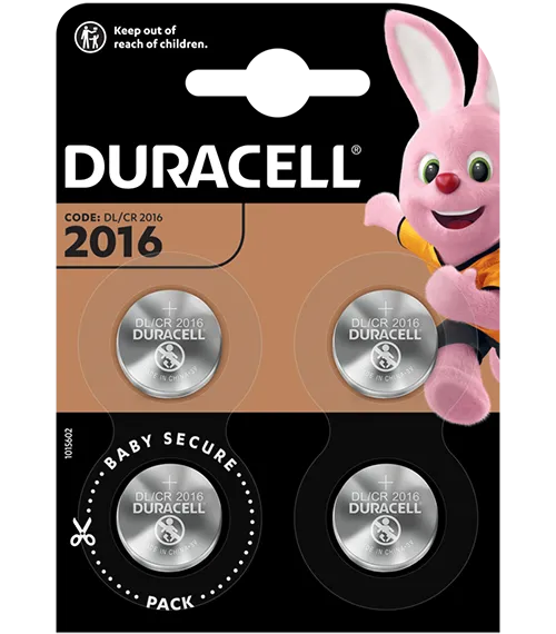 Литиева батерия DL2016 Duracell CR2016 - 3V
