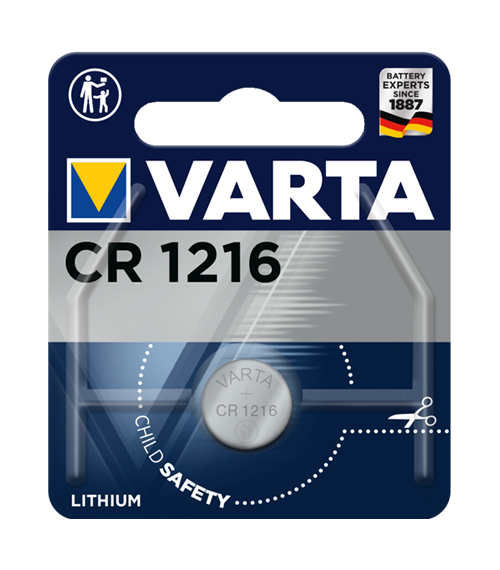 Литиева батерия CR1216 Varta CR1216 - 3V