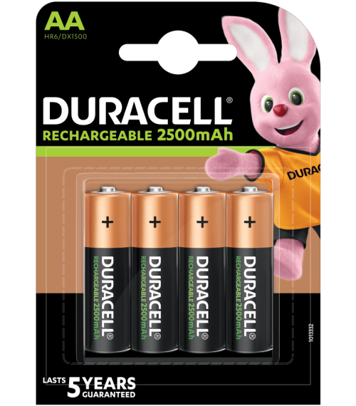 Акумулаторни батерии АА Duracell Stay Charged AA - 2500 mAh - BL4