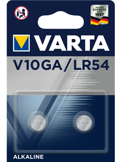 Алкални батерии LR54 AG10 - Varta V10GA 1.5V