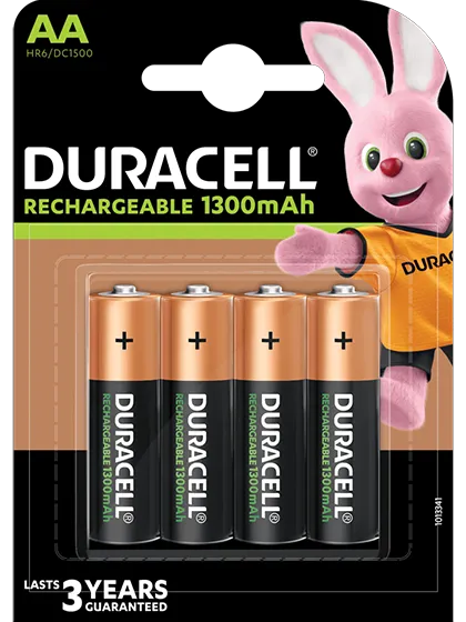 Акумулаторни батерии АА Duracell AA - 1300 mAh - BL4