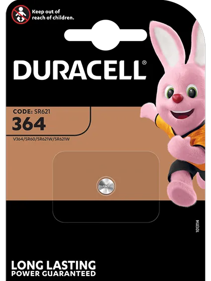 Батерия за часовник 364 - SR621SW - Duracell D364