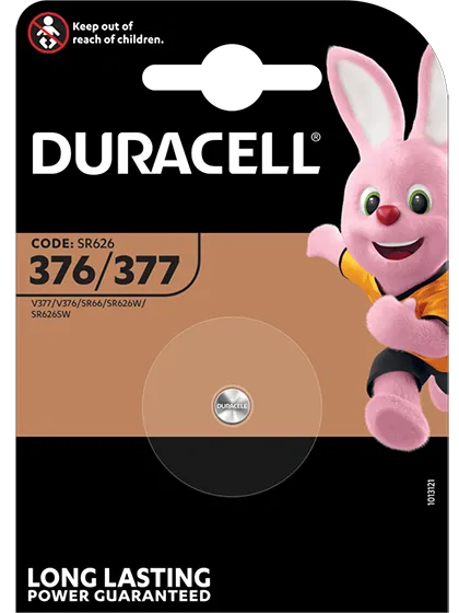 Батерия за часовник 377 - SR626SW - Duracell D377