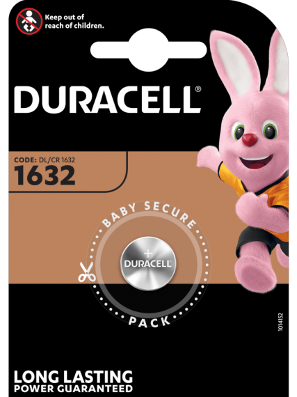 Литиева батерия CR1632 Duracell DL1632 - 3V