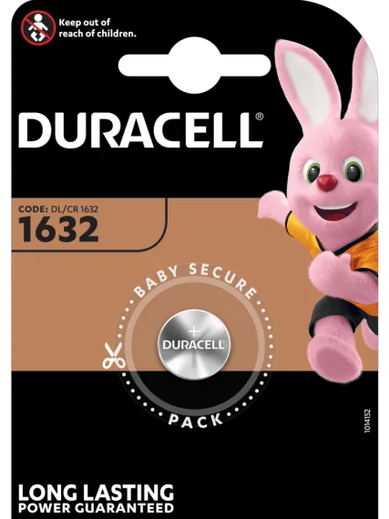 Литиева батерия CR1632 Duracell DL1632 - 3V
