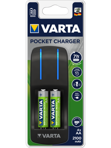 Зарядно устройство Varta + 4 батерии АА 2100 mAh