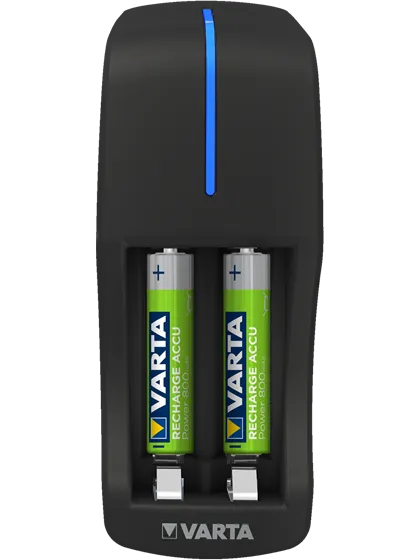 Мини зарядно устройство Varta + 2 батерии AAA 800 mAh