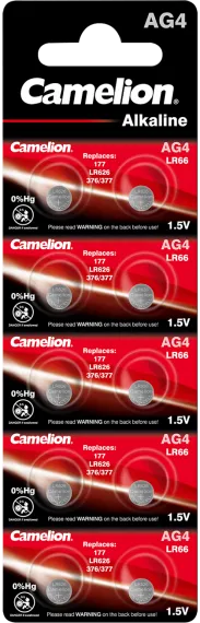 Алкални батерии AG4 - LR626 - 377 - 177 - Camelion