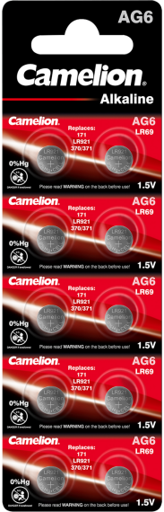Алкални батерии AG6 - LR921 - 371 - 171 - Camelion