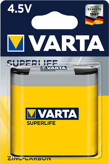 Въглерод-цинкова батерия 3R12 Varta Superlife 3R12 - 4.5V 