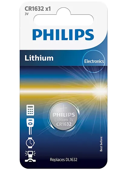 Литиева батерия CR1632 Philips CR1632 - 3V