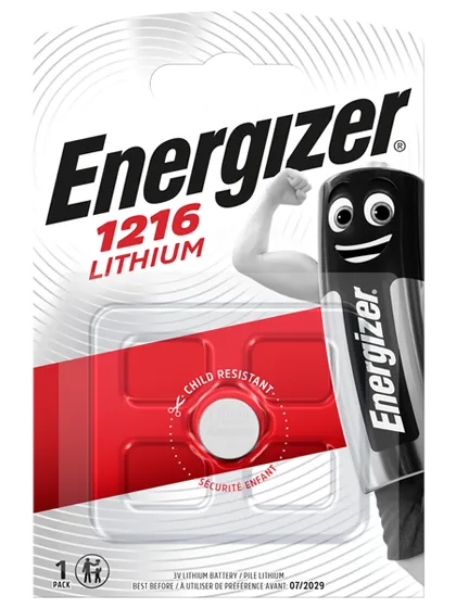 Литиева батерия ECR1216 Energizer CR1216 - 3V