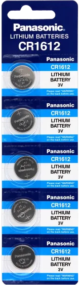 Литиеви батерии CR1612 Panasonic CR1612 - 3V