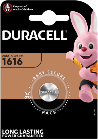 Литиева батерия CR1616 Duracell DL1616 - 3V