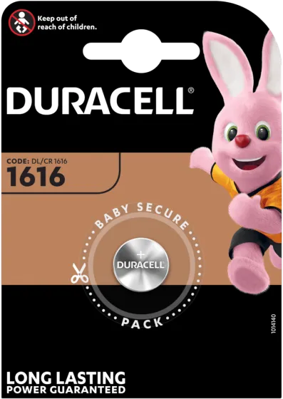 Литиева батерия CR1616 Duracell DL1616 - 3V