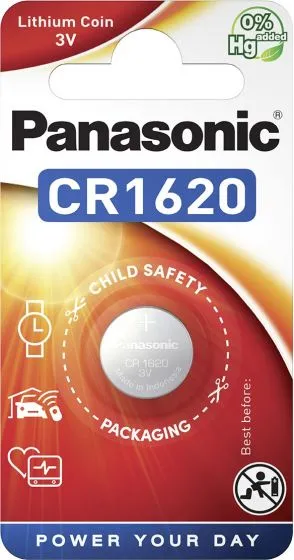 Литиева батерия CR1620 Panasonic CR1620 - 3V