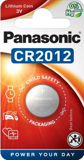 Литиева батерия CR2012 Panasonic CR2012 - 3V