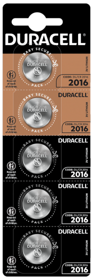 Литиеви батерии CR2016 3V Duracell DL2016