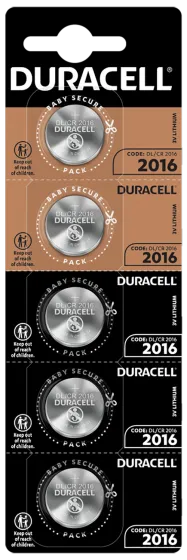 Литиеви батерии CR2016 3V Duracell DL2016