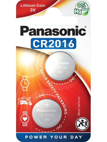 Литиеви батерии CR2016 Panasonic CR2016 - 3V