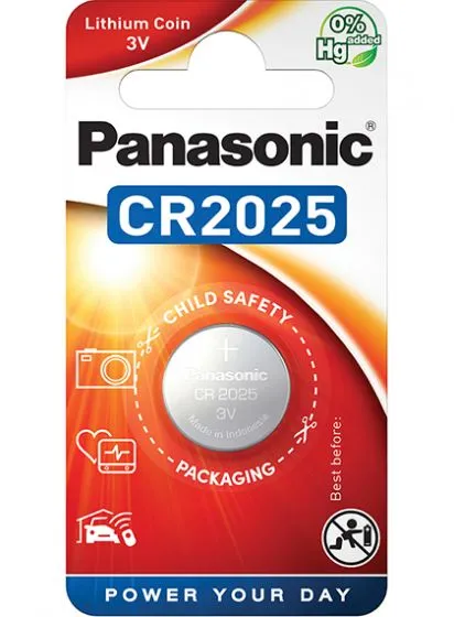 Литиева батерия CR2025 Panasonic CR2025 - 3V