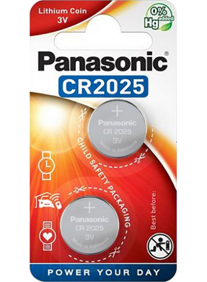 Литиеви батерии CR2025 Panasonic CR2025 - 3V