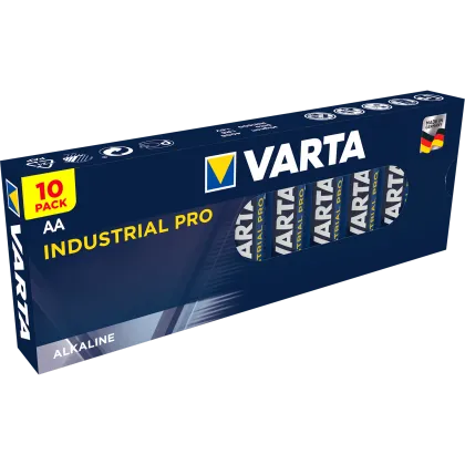 Алкални батерии AA Industrial Pro - Varta AA - 10 броя