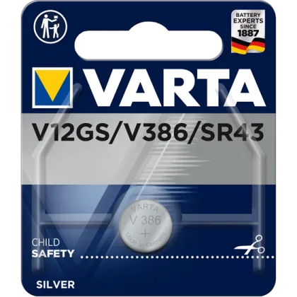 Батерия за часовник 386 Varta V12GS V386 SR43 - 1.55V
