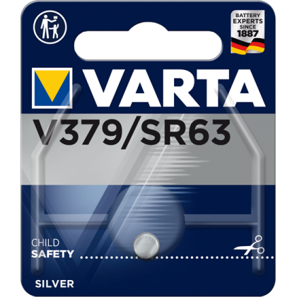 Батерия за часовник V379 Varta 379 SR63 SR521SW - 1.55V