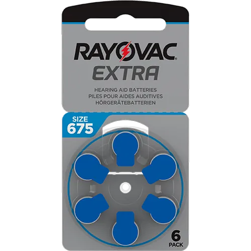 Батерии за слухов апарат 675 - Rayovac Extra Advanced