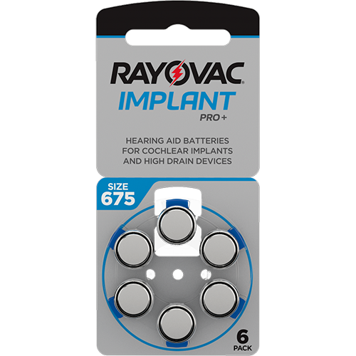 Батерии за слухов апарат 675 Impalnt Pro+ Rayovac