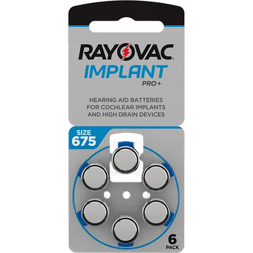 Батерии за слухов апарат 675 Impalnt Pro+ Rayovac
