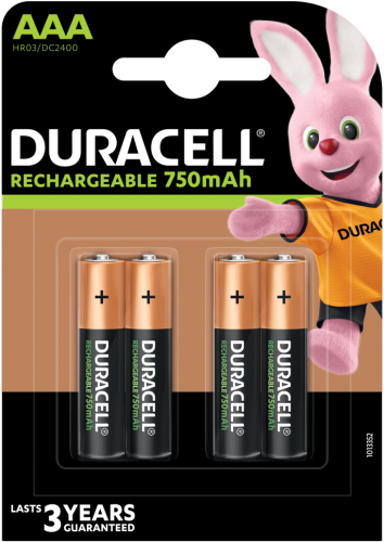 Акумулаторни батерии AAA Duracell Stay Charged AAA - 750 mAh - BL4