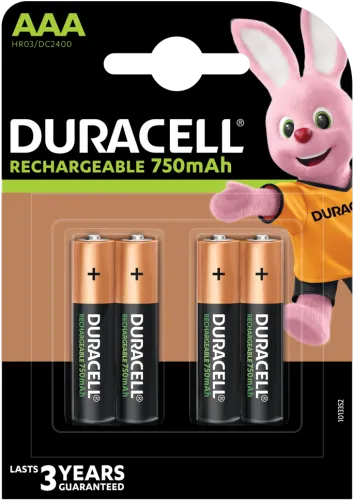 Акумулаторни батерии AAA Duracell Stay Charged AAA - 750 mAh - BL4