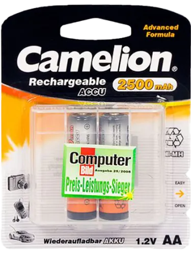 Акумулаторни батерии АА Camelion Rechargeable AA - 2500 mAh