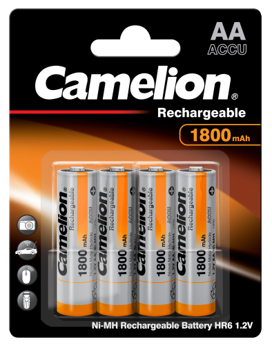 Акумулаторни батерии АА Camelion Rechargeable AA - 1800 mAh - BL4