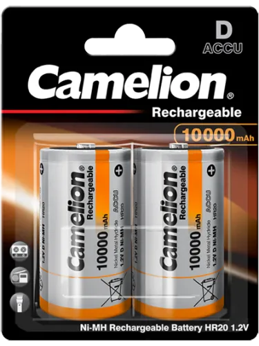 Акумулаторни батерии D Camelion Rechargeable D - 10000 mAh