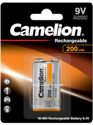 Акумулаторна батерия 9V Camelion 9V - 200 mAh