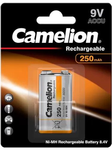 Акумулаторна батерия 9V Camelion 9V - 250 mAh