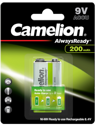 Акумулаторна батерия 9V Camelion Ready to Use 9V - 200 mAh