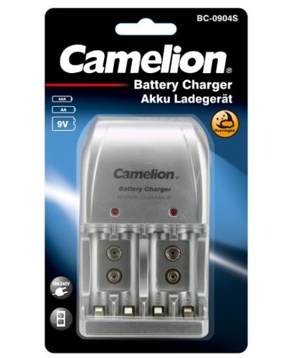 Зарядно за акумулаторни батерии CAMELION за 4 батерии АА/ААА или 2 батерия 9V
