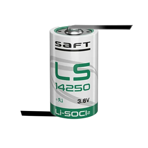 Батерия Saft LS14250-CNR 3.6V 1/2AA - 1200 mAh с пластини разнопосочни
