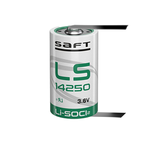 Батерия Saft LS14250-CNR 3.6V 1/2AA - 1200 mAh с пластини еднопосочни