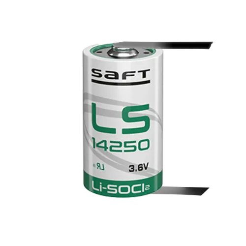 Батерия Saft LS14250-CNR 3.6V 1/2AA - 1200 mAh с пластини еднопосочни
